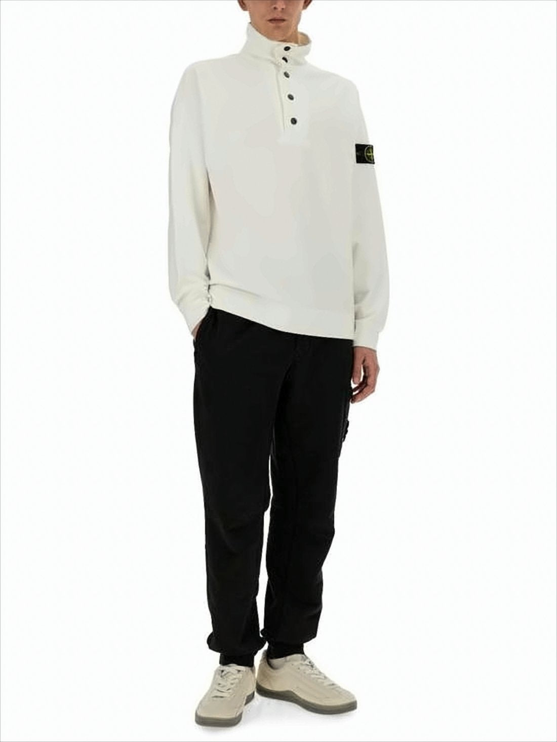 High Buttoned Turtleneck Sweater