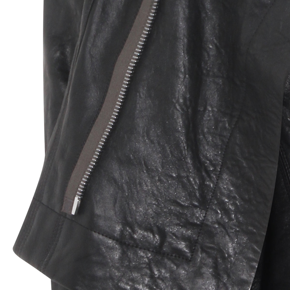 Asymmetrical Black Leather Jacket