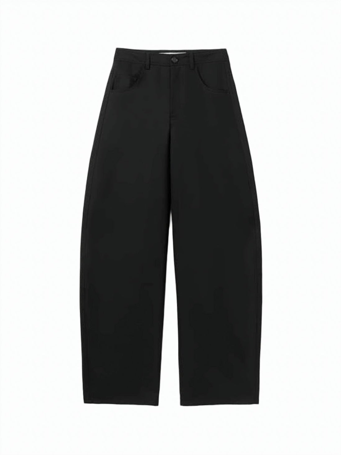 Wide-Leg Pants With High Waist And Minimalist Design