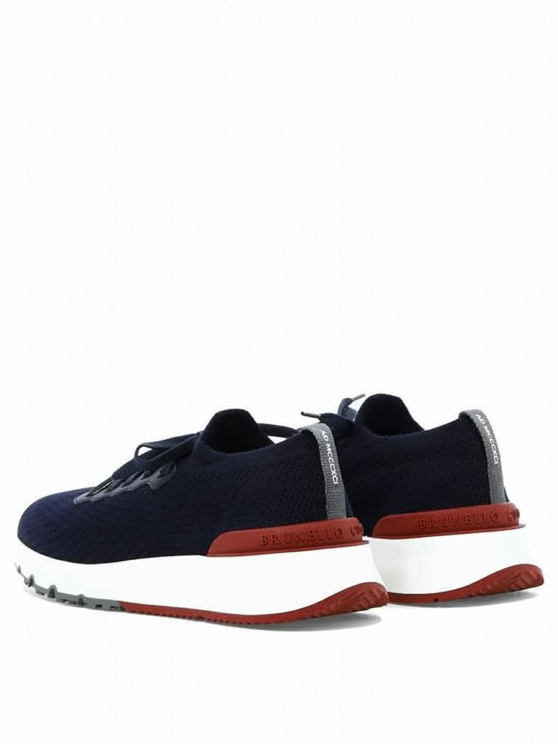 Brunello Cucinelli Navy Mesh Sneakers