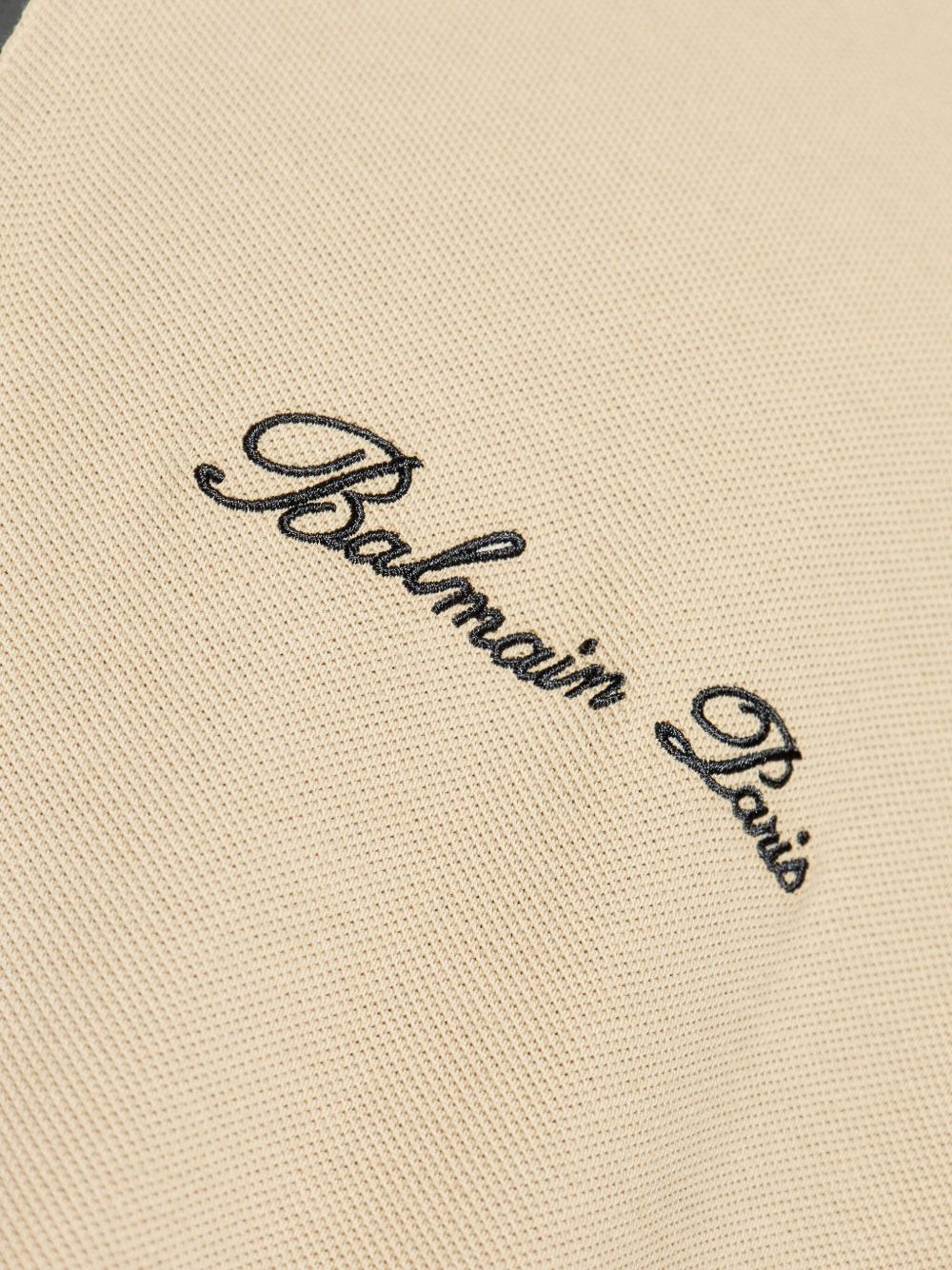 Short-Sleeved Beige Polo