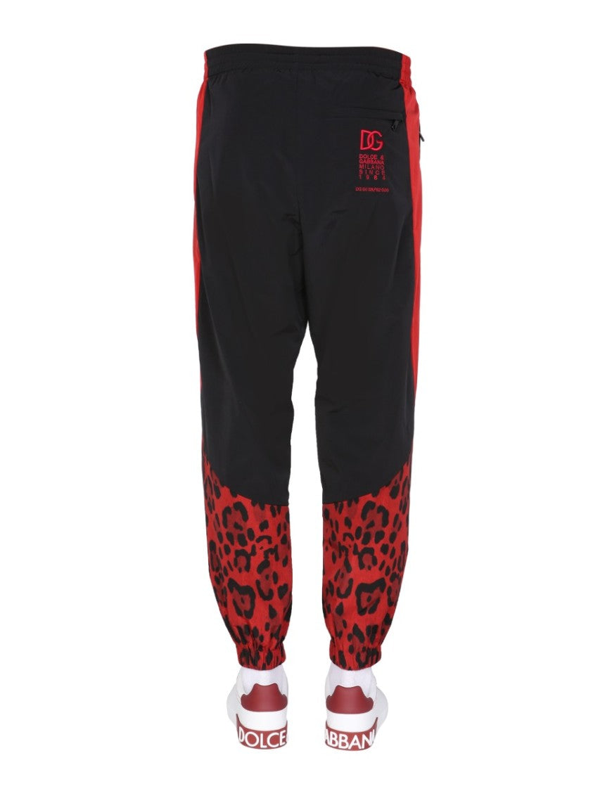 Jogging Pants With Animal Print