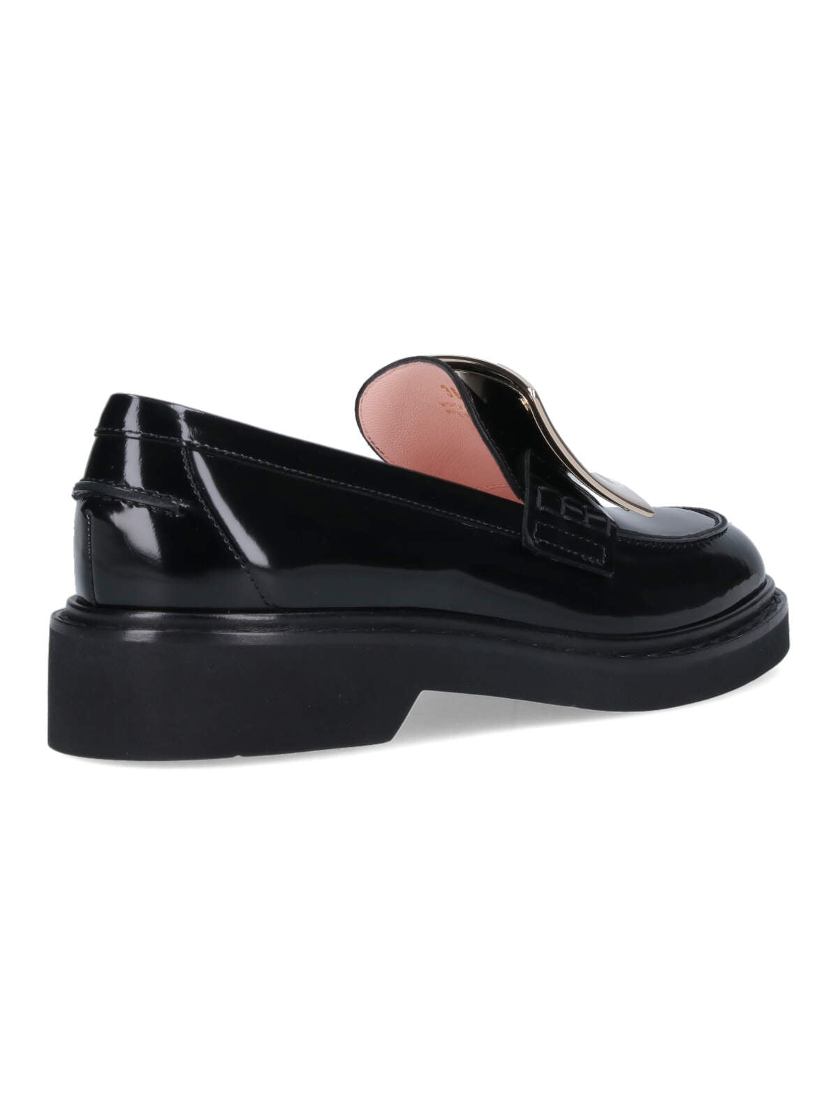 Black Patent Leather Slip-On Moccasins