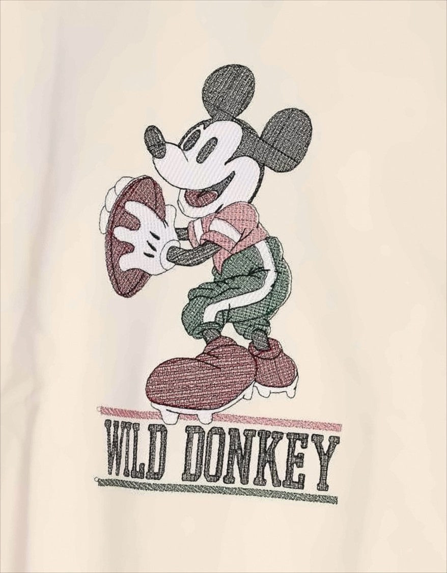 Long-Sleeve Sweatshirt with Playful Embroidery