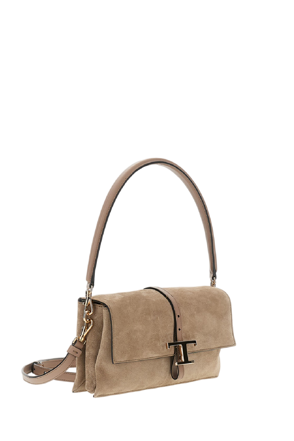 T Timeless Suede Flap Bag