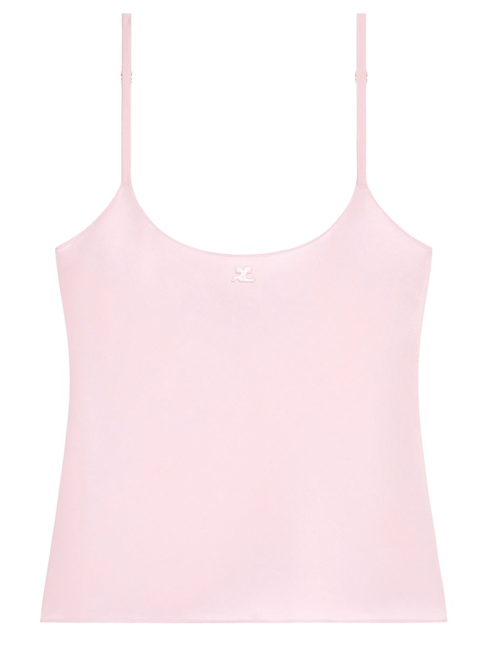 Cropped Tank Top with Adjustable Spaghetti Straps