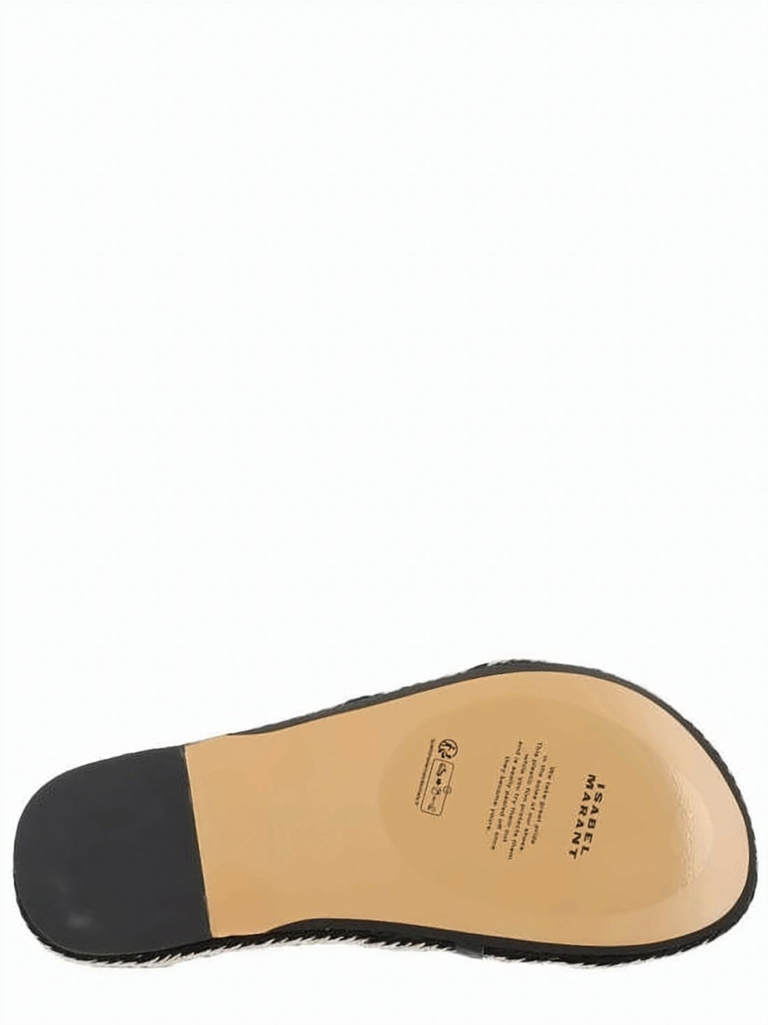Flat Sandal with Braided Trim and Intertwined Rope Straps
