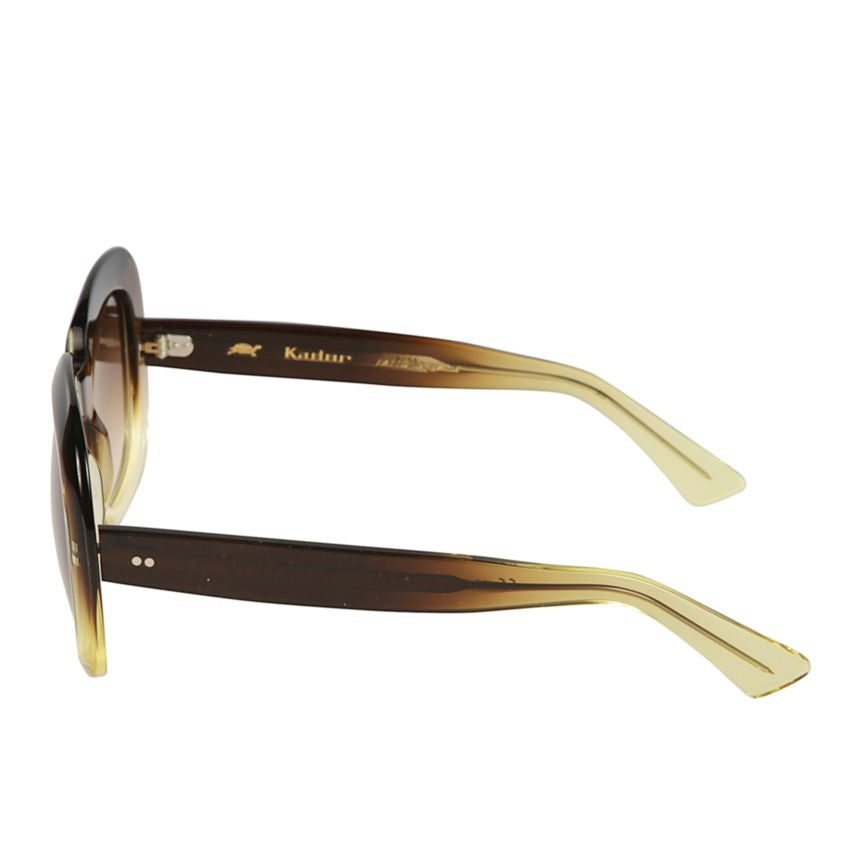 Brigitte Gradient Square Frame Sunglasses with Bold Aesthetic