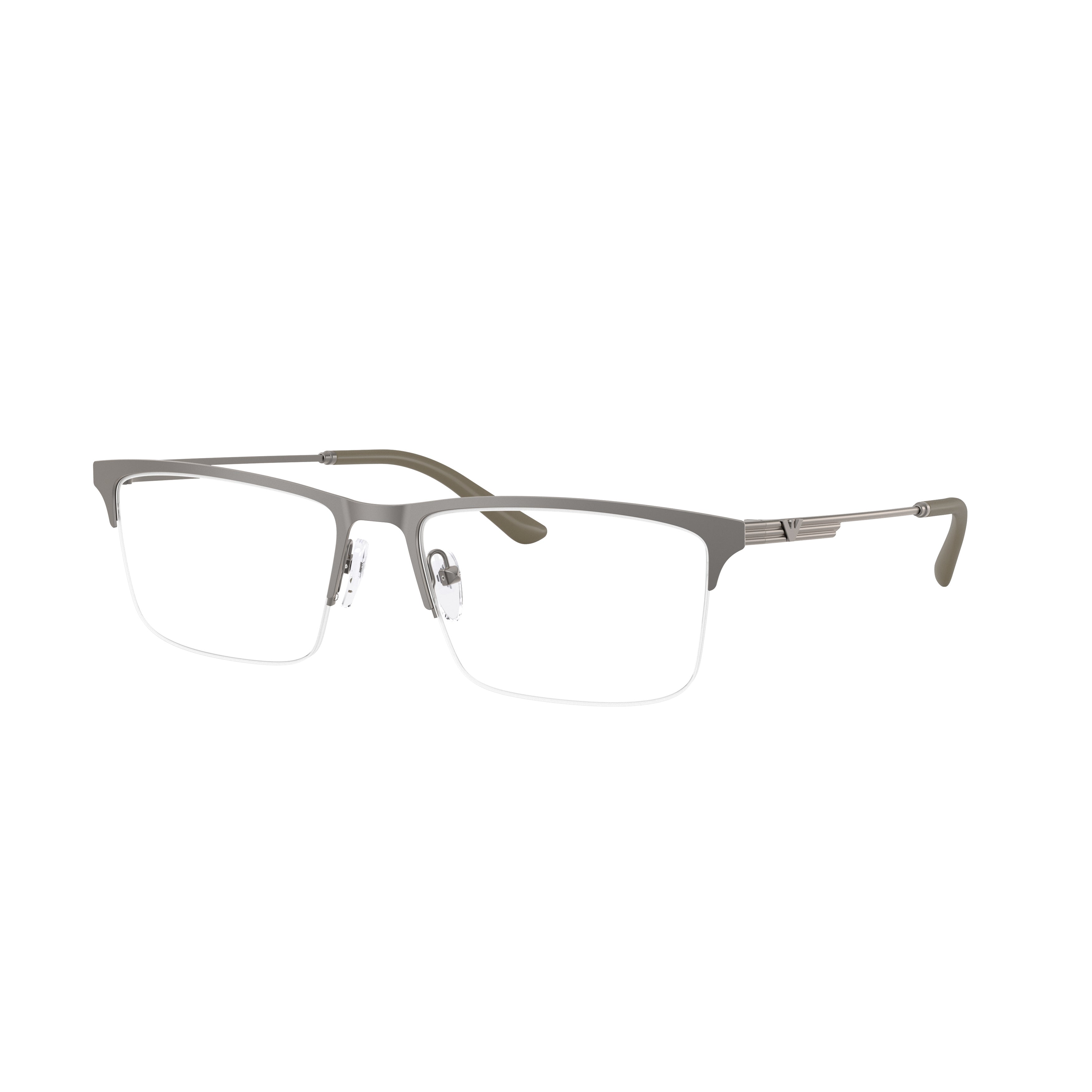 0ea1177 Semi-Rimless Rectangular Metal Frame Eyeglasses
