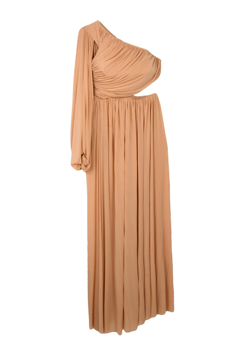 One-Shoulder Dress - Old Rose