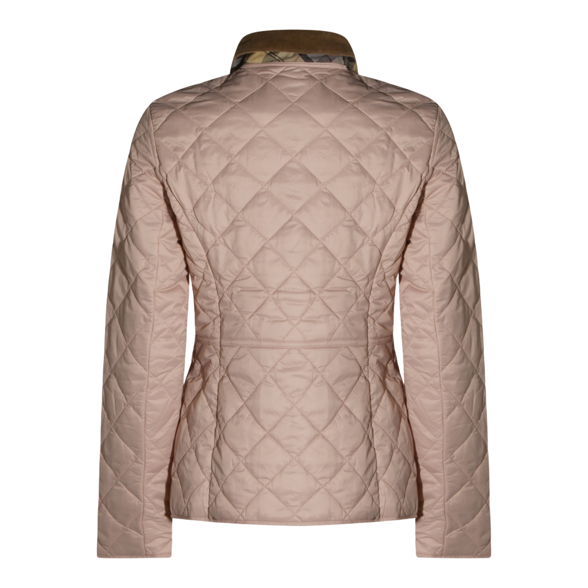 Tailored Quilted Jacket With Corduroy Collar