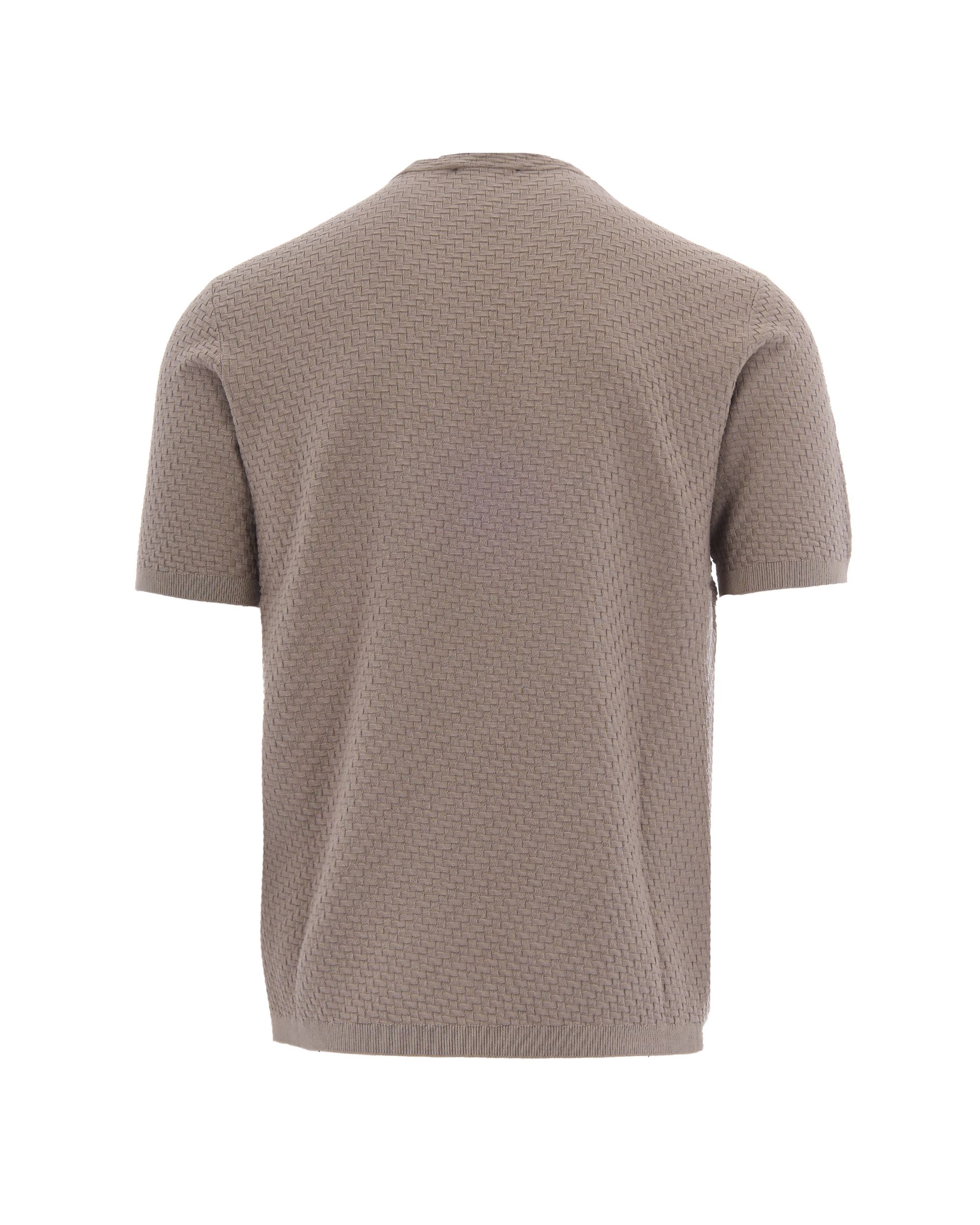 Vintage Khaki Patterned Knit