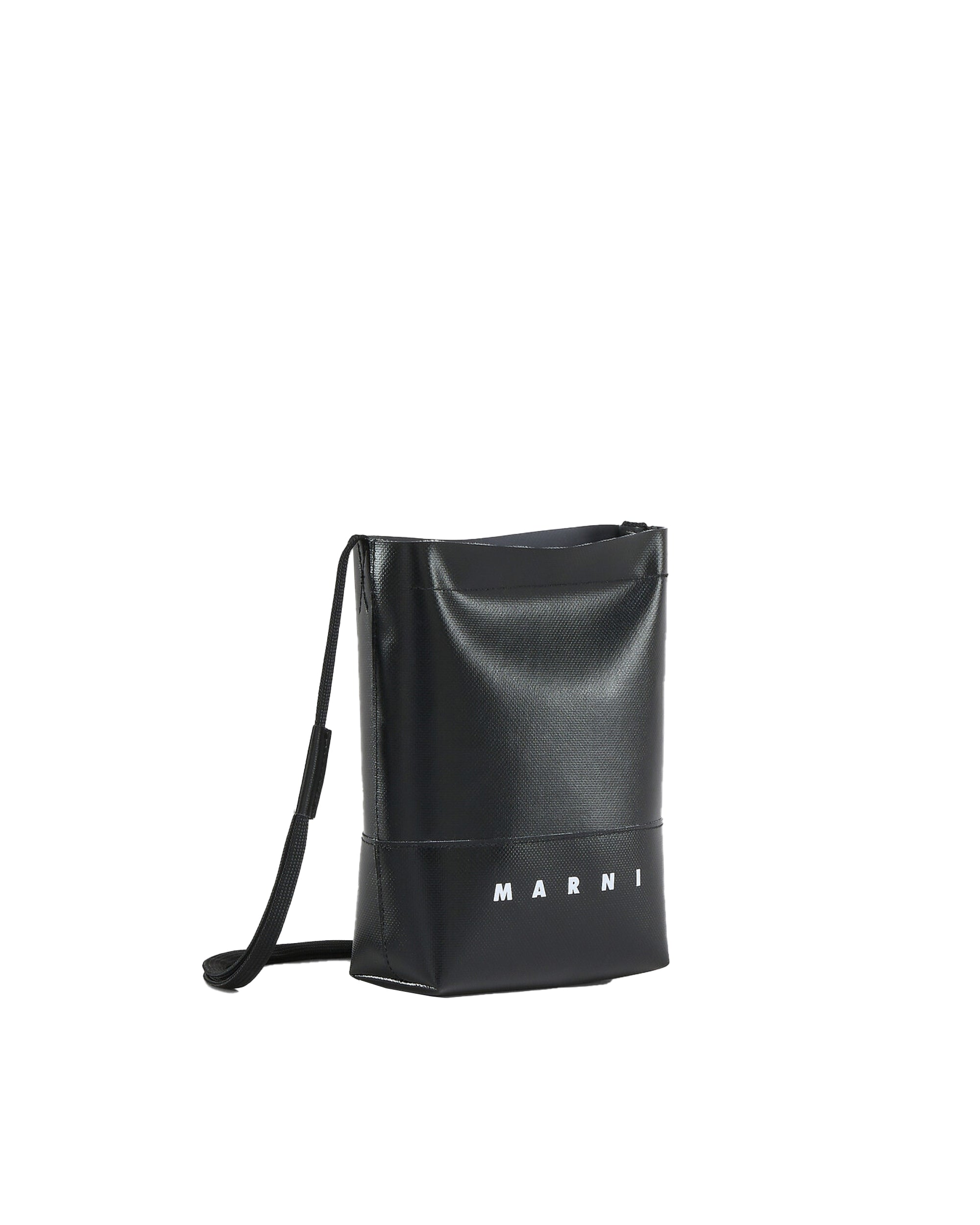 Black Shoulder Bag with Logo