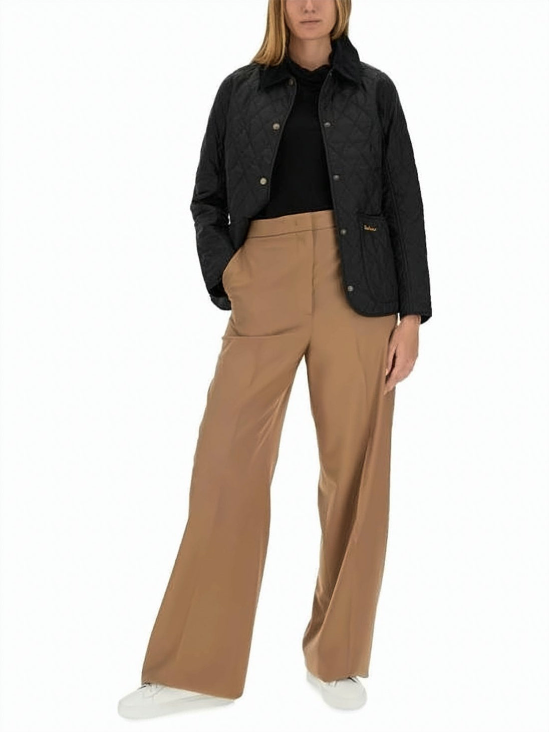 Navy Annadale Quilted Diamond Pattern Jacket