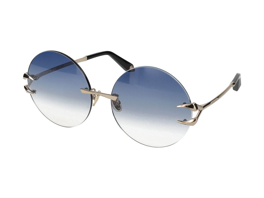 Sunglasses Roberto Cavalli SRC006 594B Oro Chiaro Lucido 63/17/140