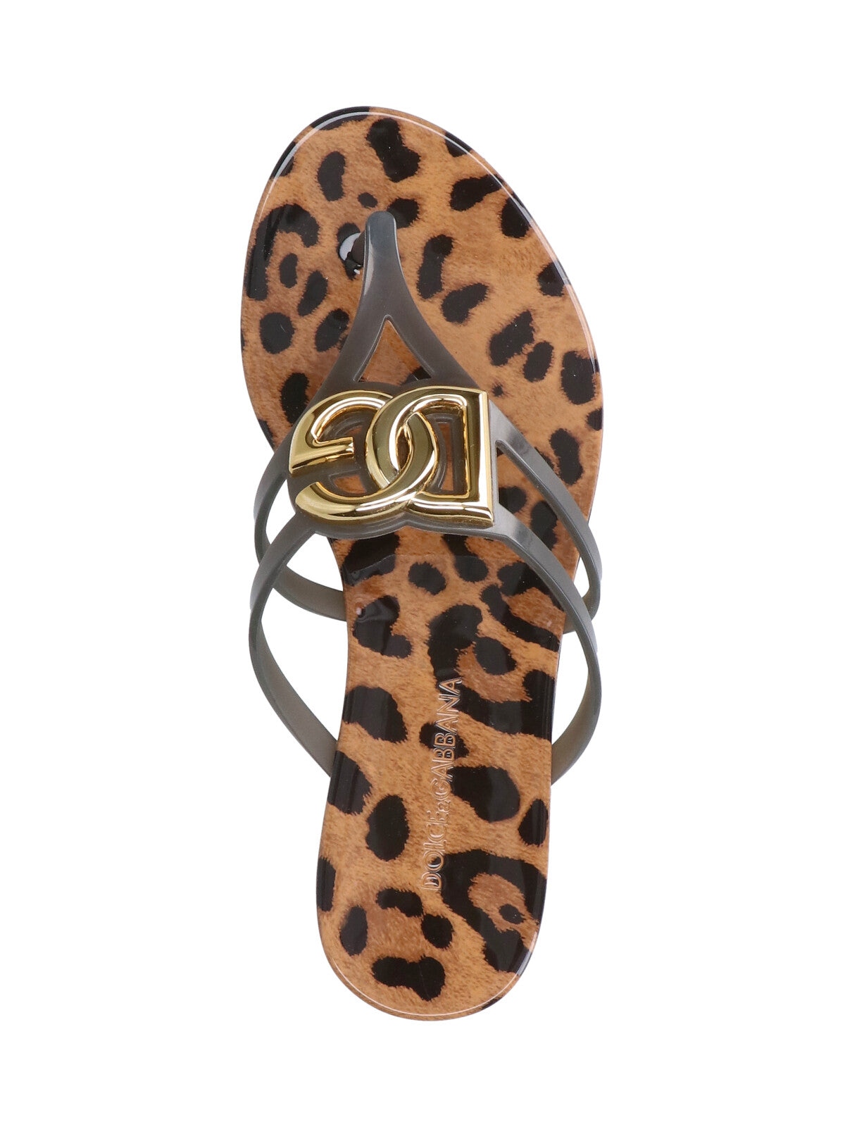 Multicolor Leopard Print Buckle Flat Sandals