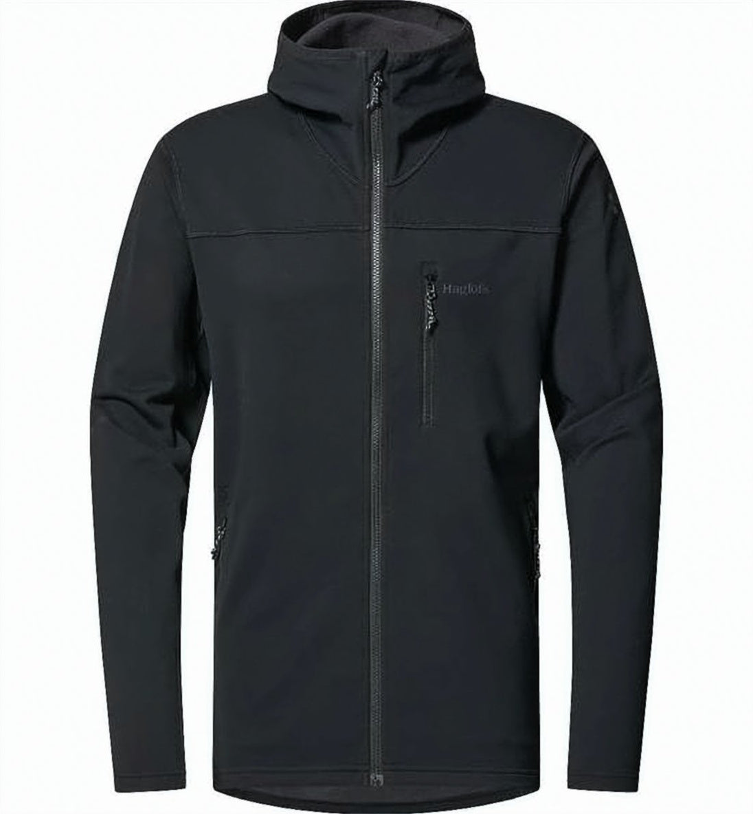 Fitted Jacket with High Collar and Zippered Pockets