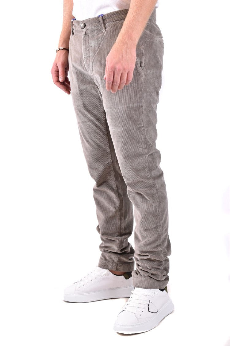 Grey Cotton Trousers