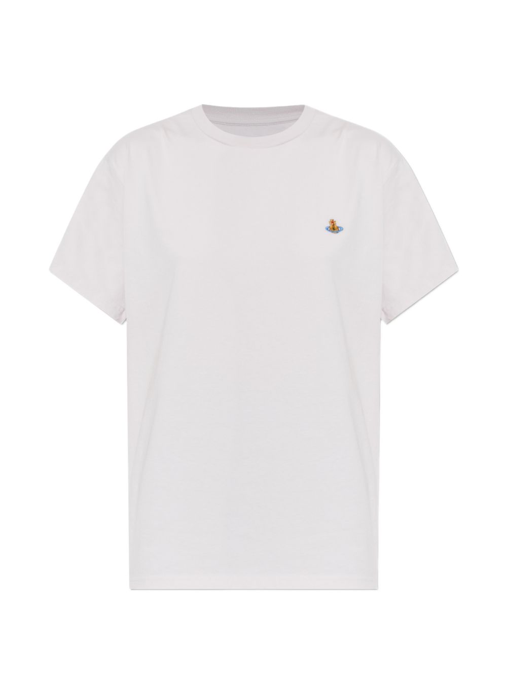 Embroidered Detail Round Neck Short Sleeve Top