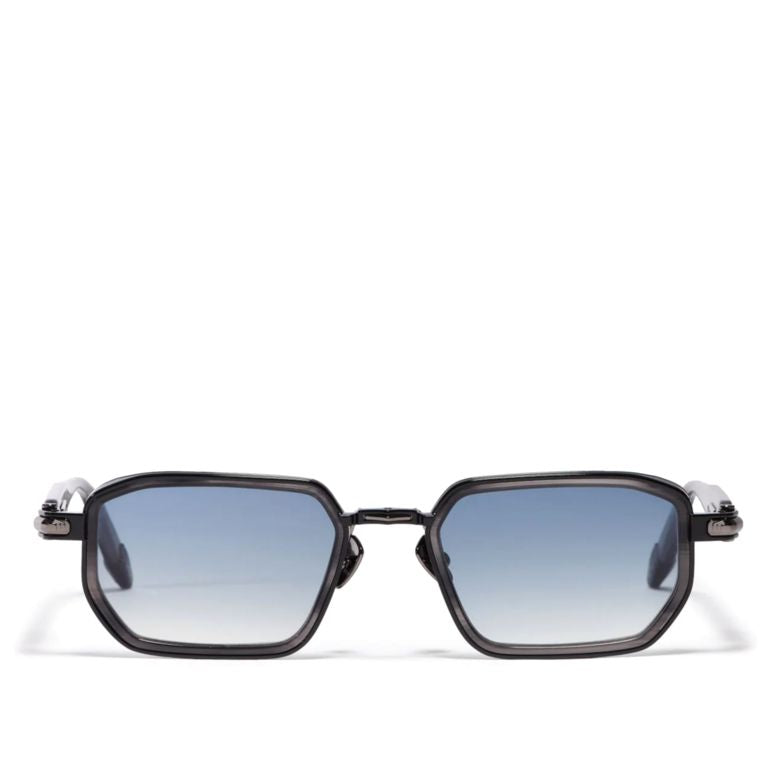 Miles Geometric Frame Sunglasses with Gradient Blue Lenses