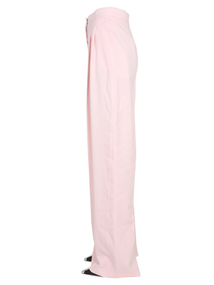 Wide-Leg Pants With Concealed Front Closure