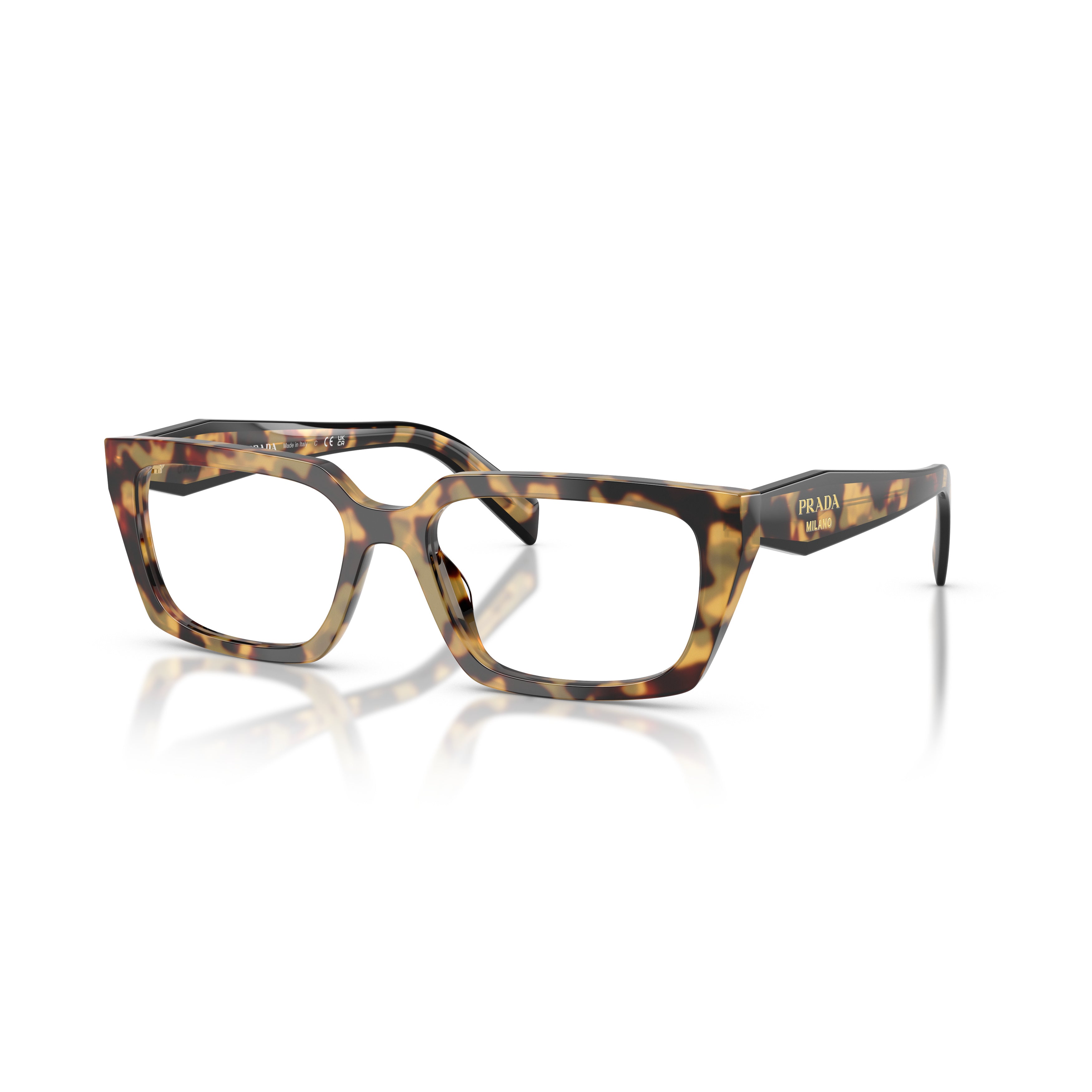 0pr D05v Oversized Rectangular Tortoiseshell Sunglasses