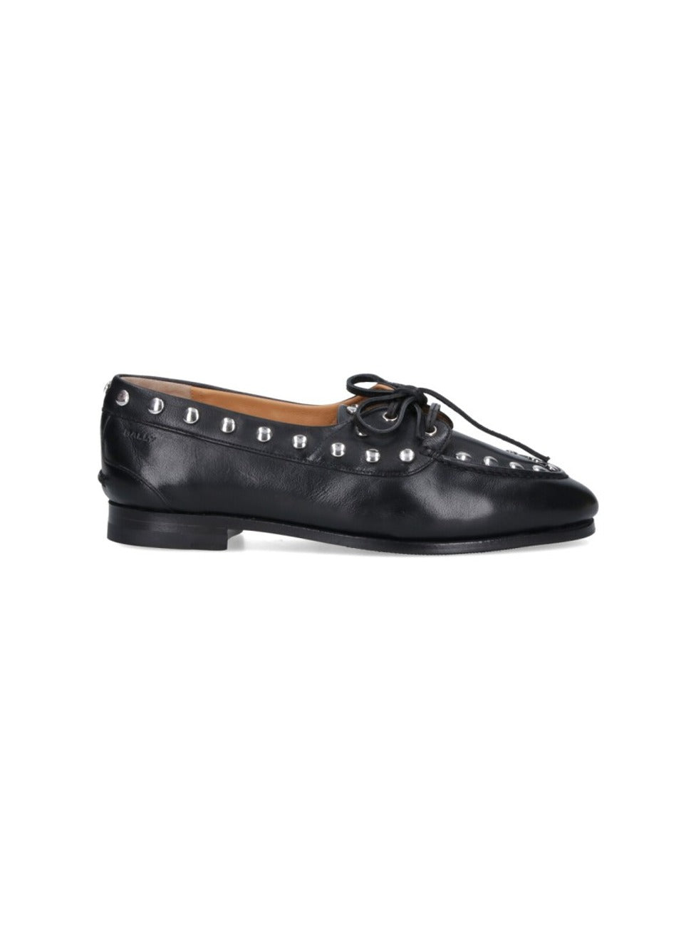 Pointed Toe Slip-On Moccasins With Lace Closure