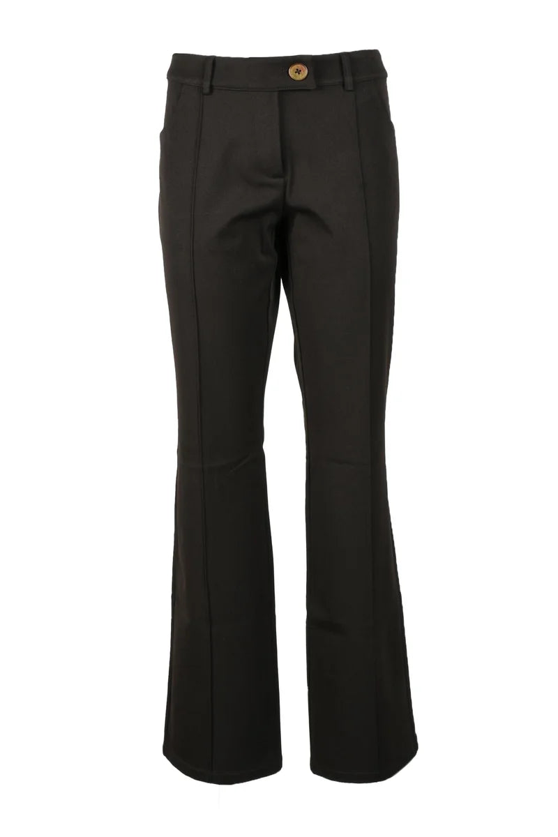 Trousers Polyester Viscose Elastane - Brown