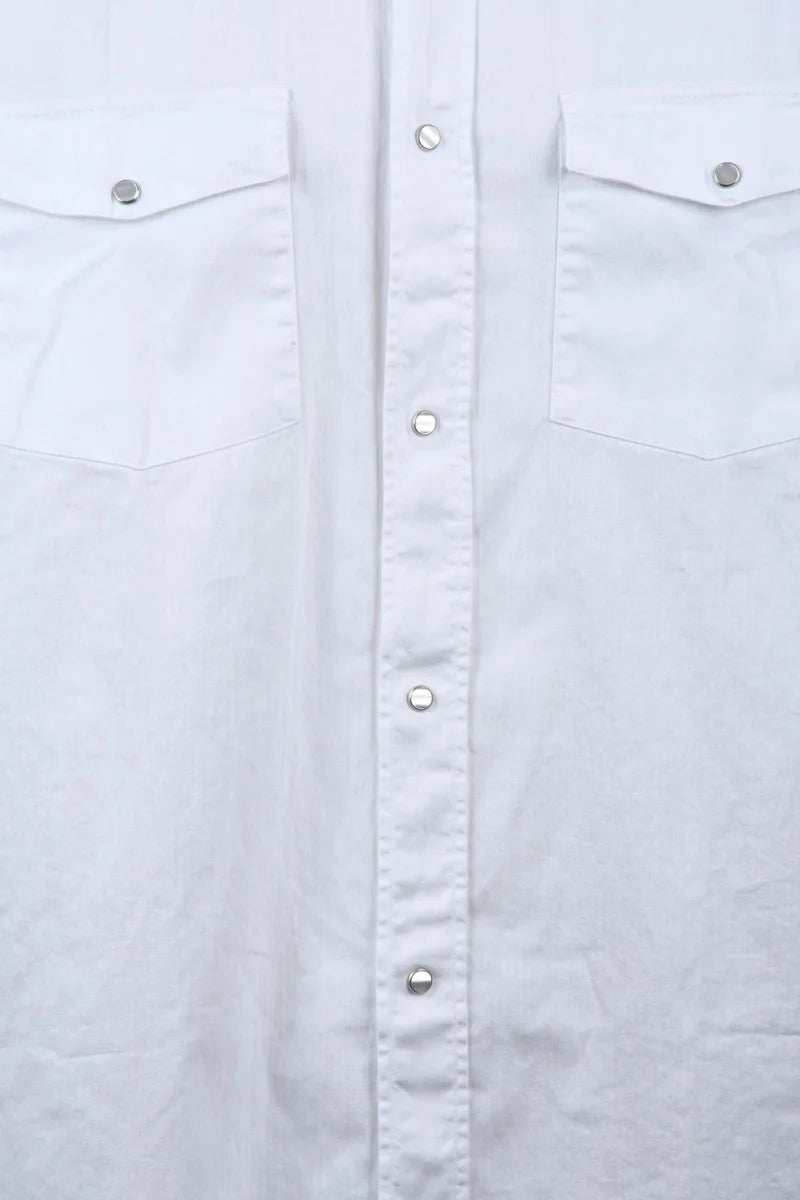 Cotton Elastane Shirt - White