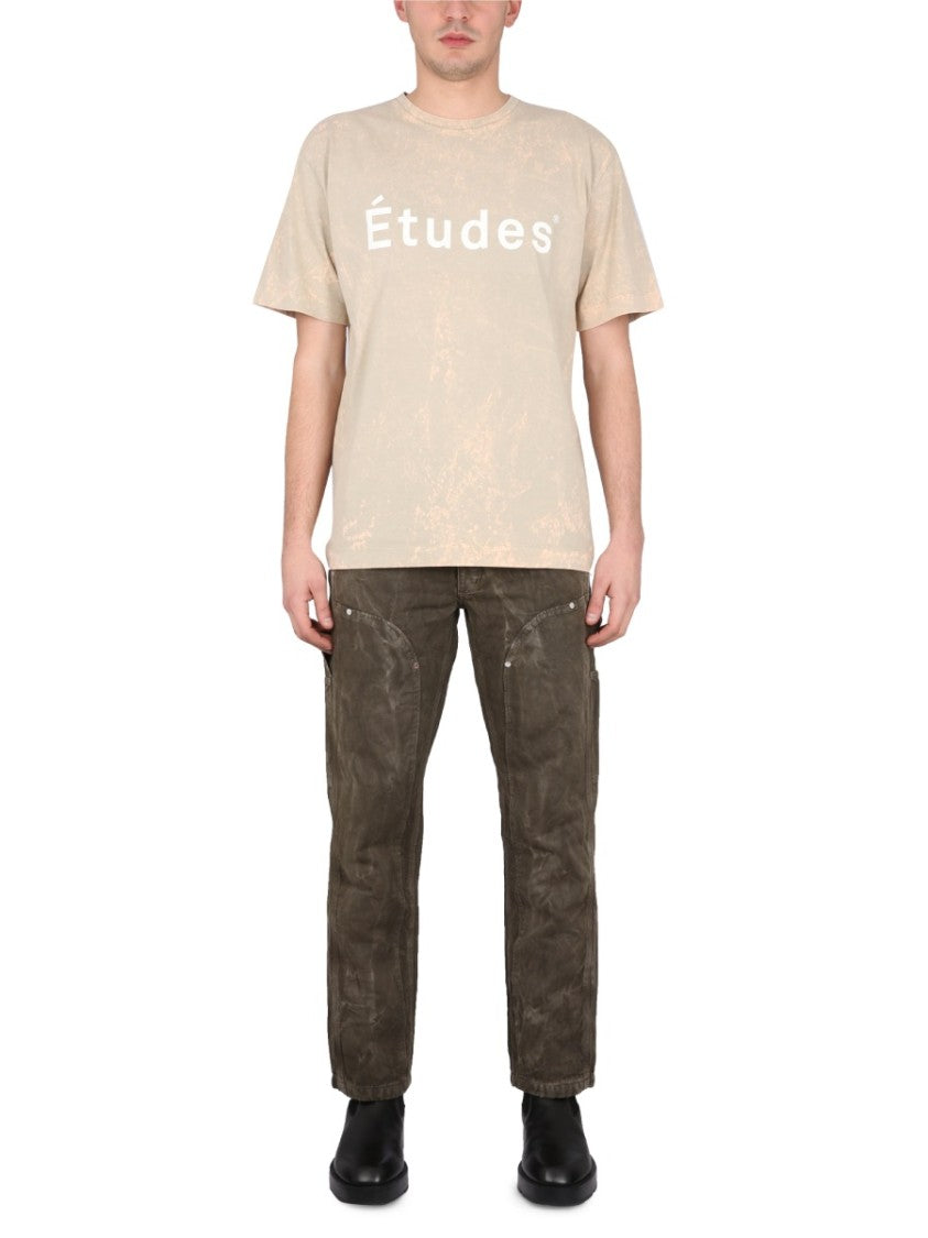 Relaxed Fit Textured Cotton-Linen Pants