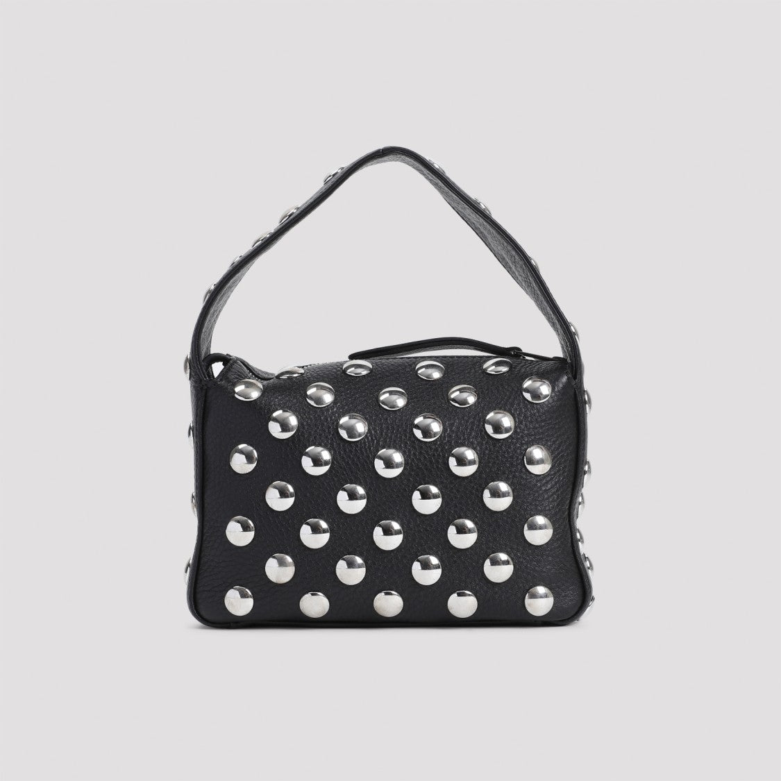 Black Cow Leather Elena Small Handbag