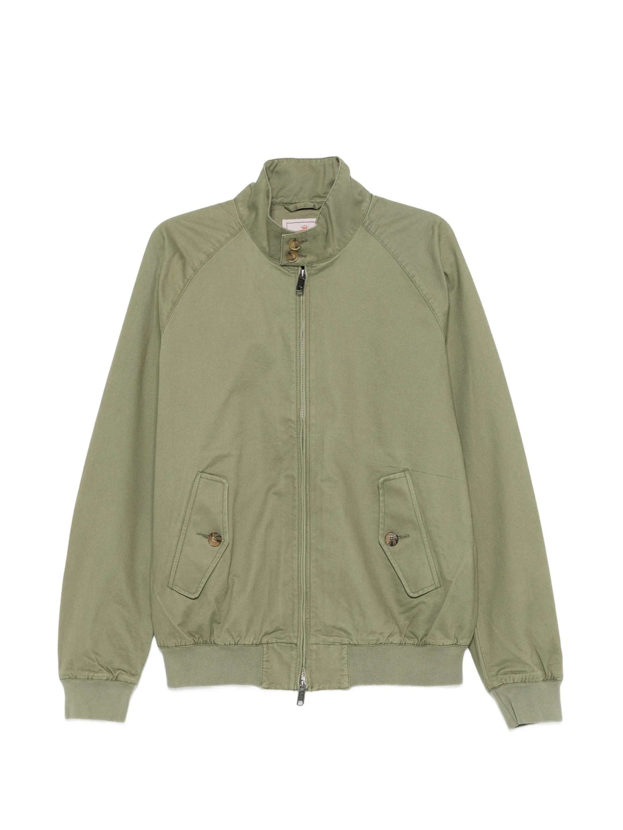 Green Lightweight Stand Collar Jacket