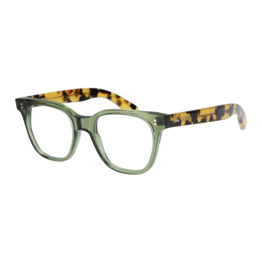 Kore Translucent Olive Green Square Frame Eyeglasses