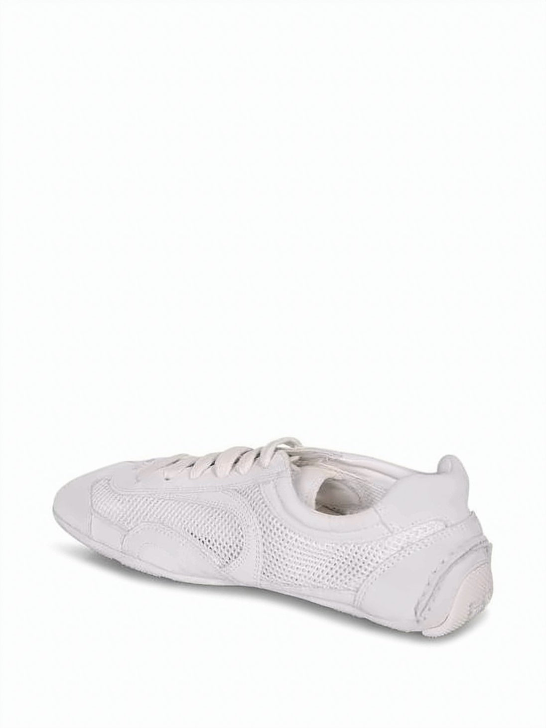 Low-Profile Suede And Mesh Sneakers