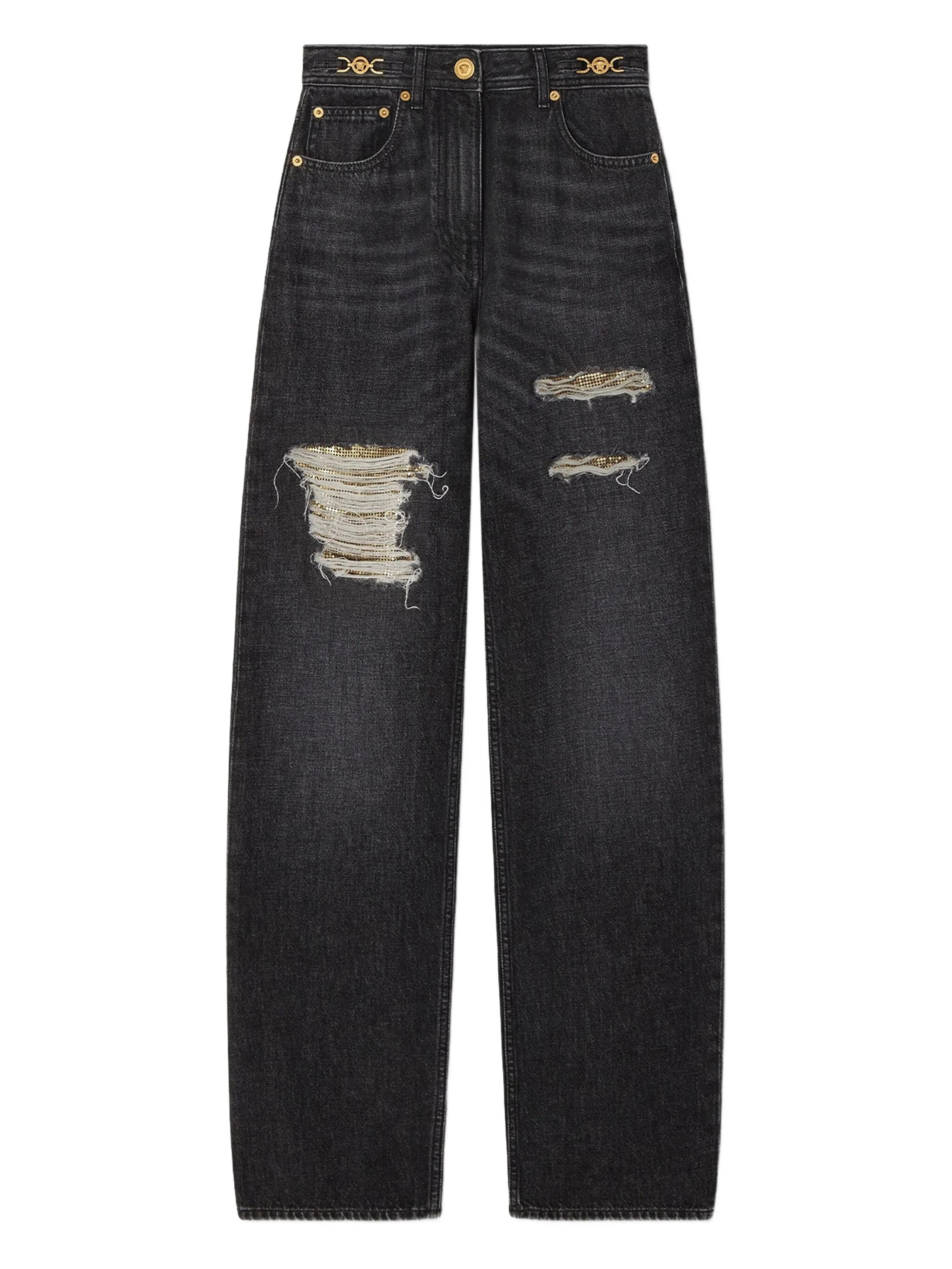 Black Medusa 95 High-Waisted Denim Jeans