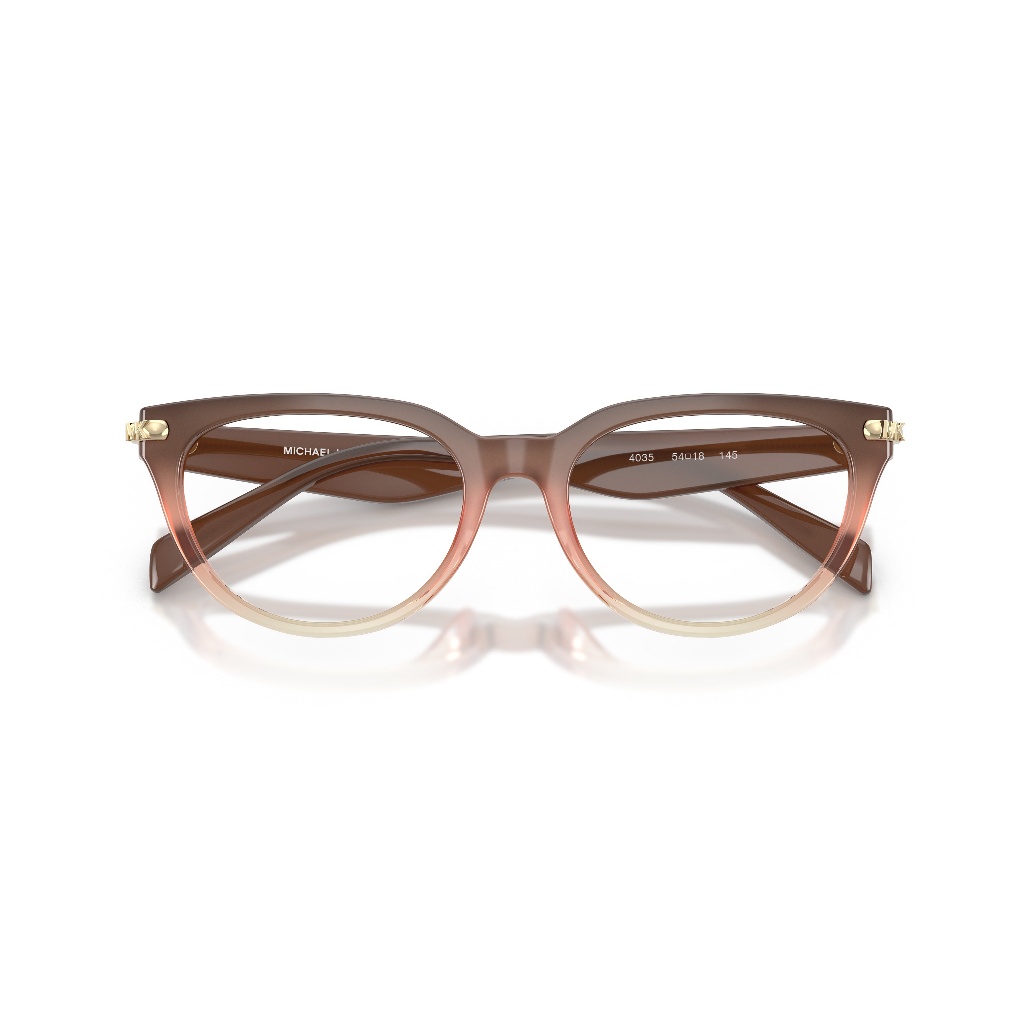 0mk4168d Rounded Acetate Eyeglasses with Warm Gradient Finish