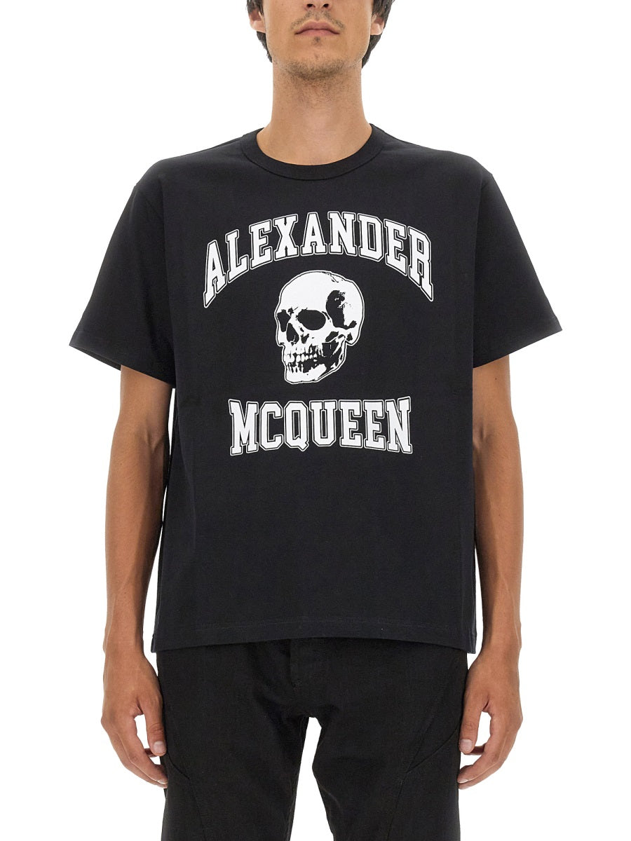 Skull Logo Cotton T-Shirt