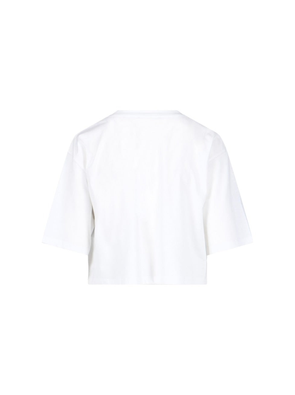 Crop Logo T-Shirt – White