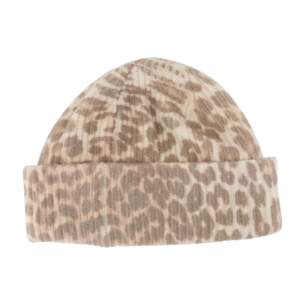 Graphic Leopard Beanie - Wool - Printed