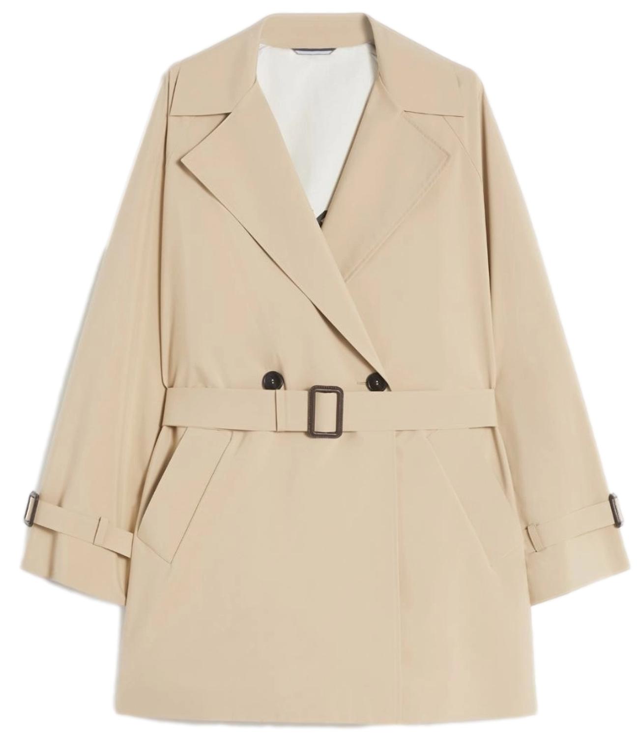 Bicolor Beige Waterproof Raincoat