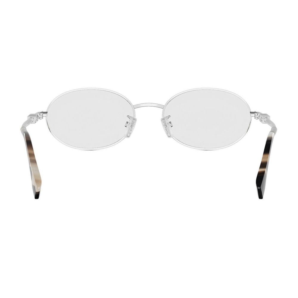 Fe50140U Fendigraphy Oval Silver Glasses