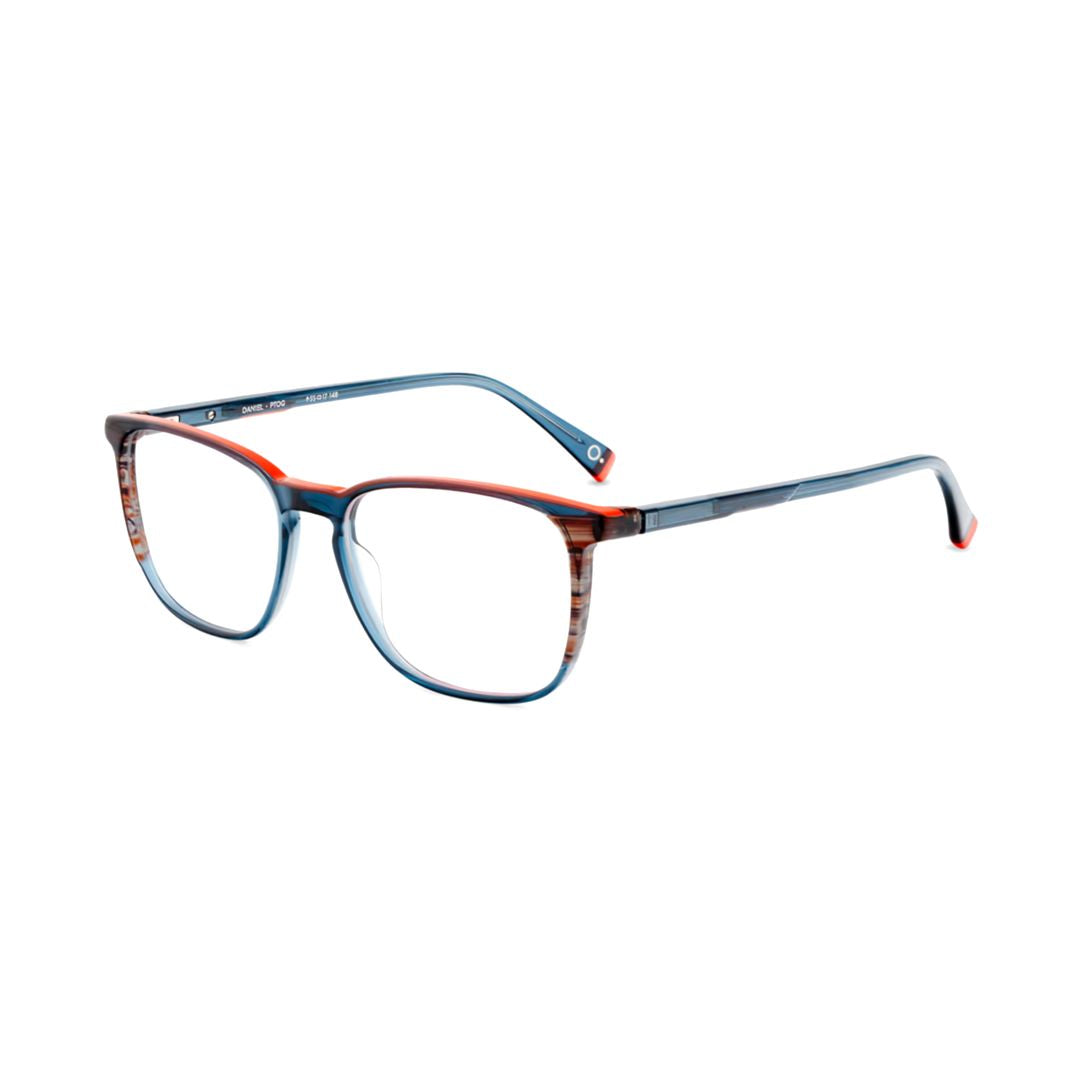 Daniel Rectangular Acetate Eyeglasses with Striped Patterns