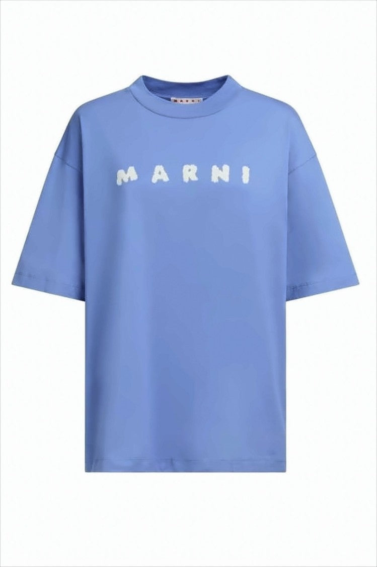 Relaxed-Fit Short-Sleeve T-Shirt with Raised Lettering Detail
