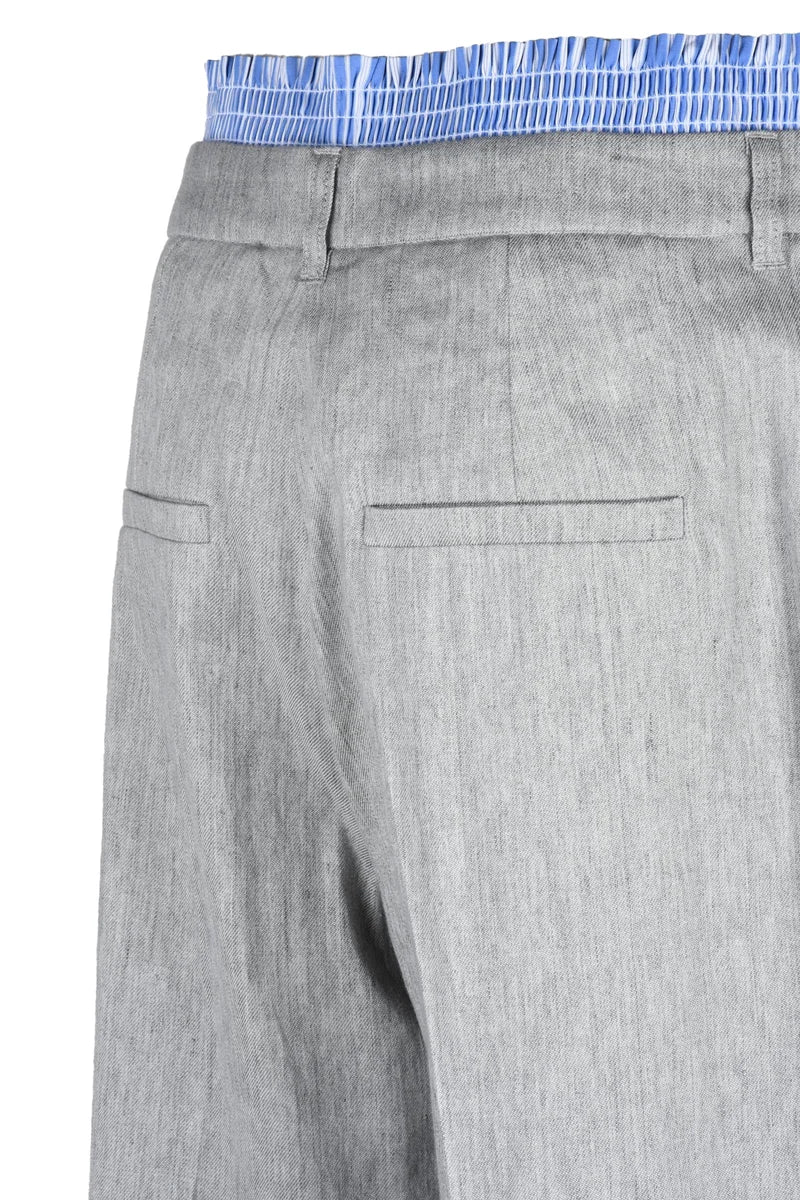 Sport Linen Blend Pants - Grey