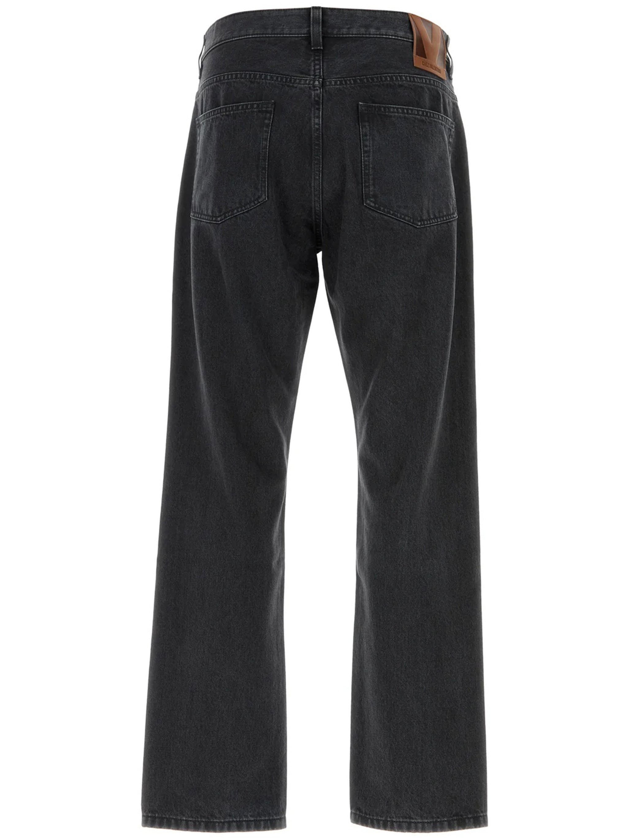 Black Denim 5 Tasche Washed Jeans