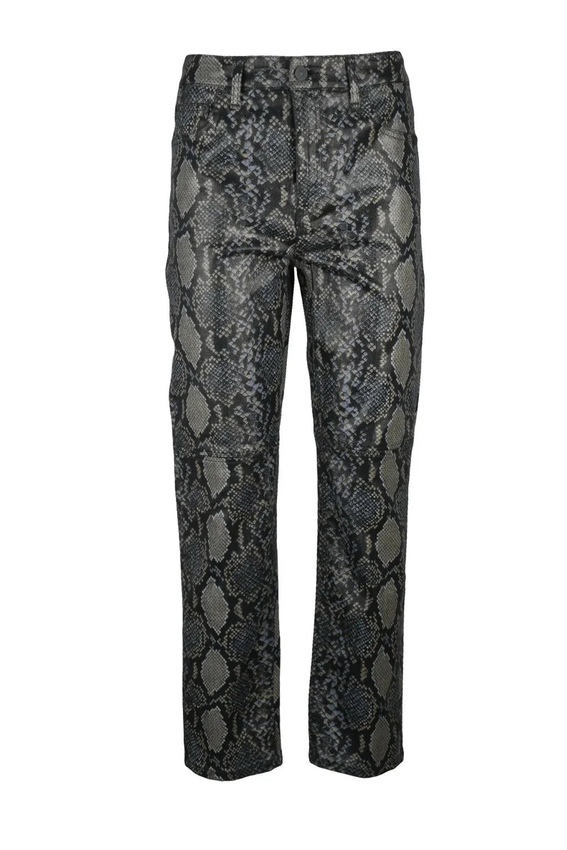 Five Pocket Stretch Trousers - Black/Grey
