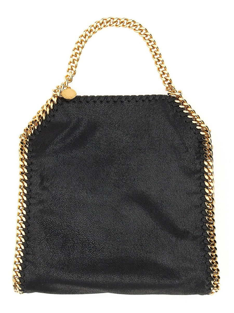 Black Vegan Leather Mini Falabella Handbag
