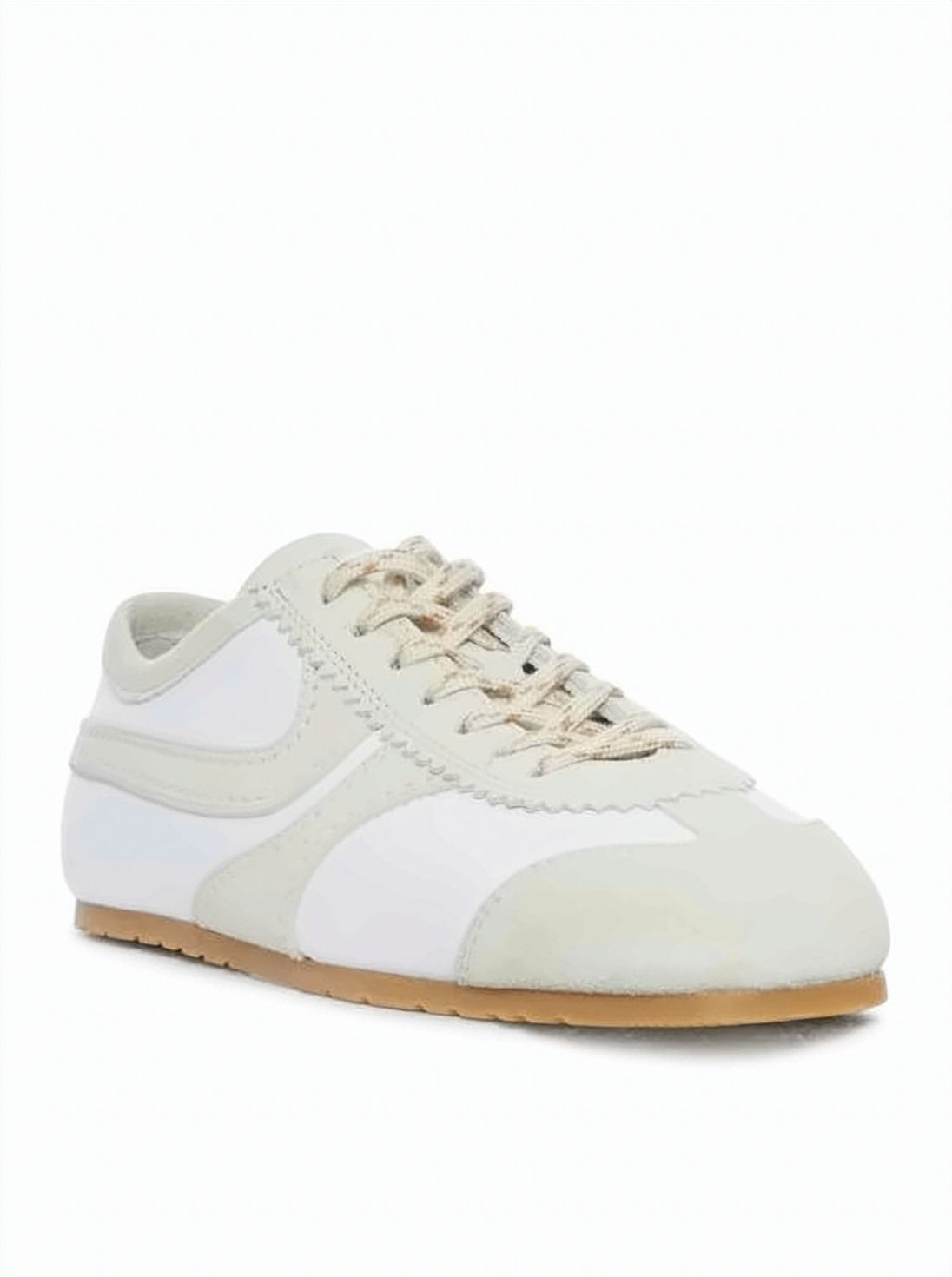 Calf Leather And Suede Sneakers