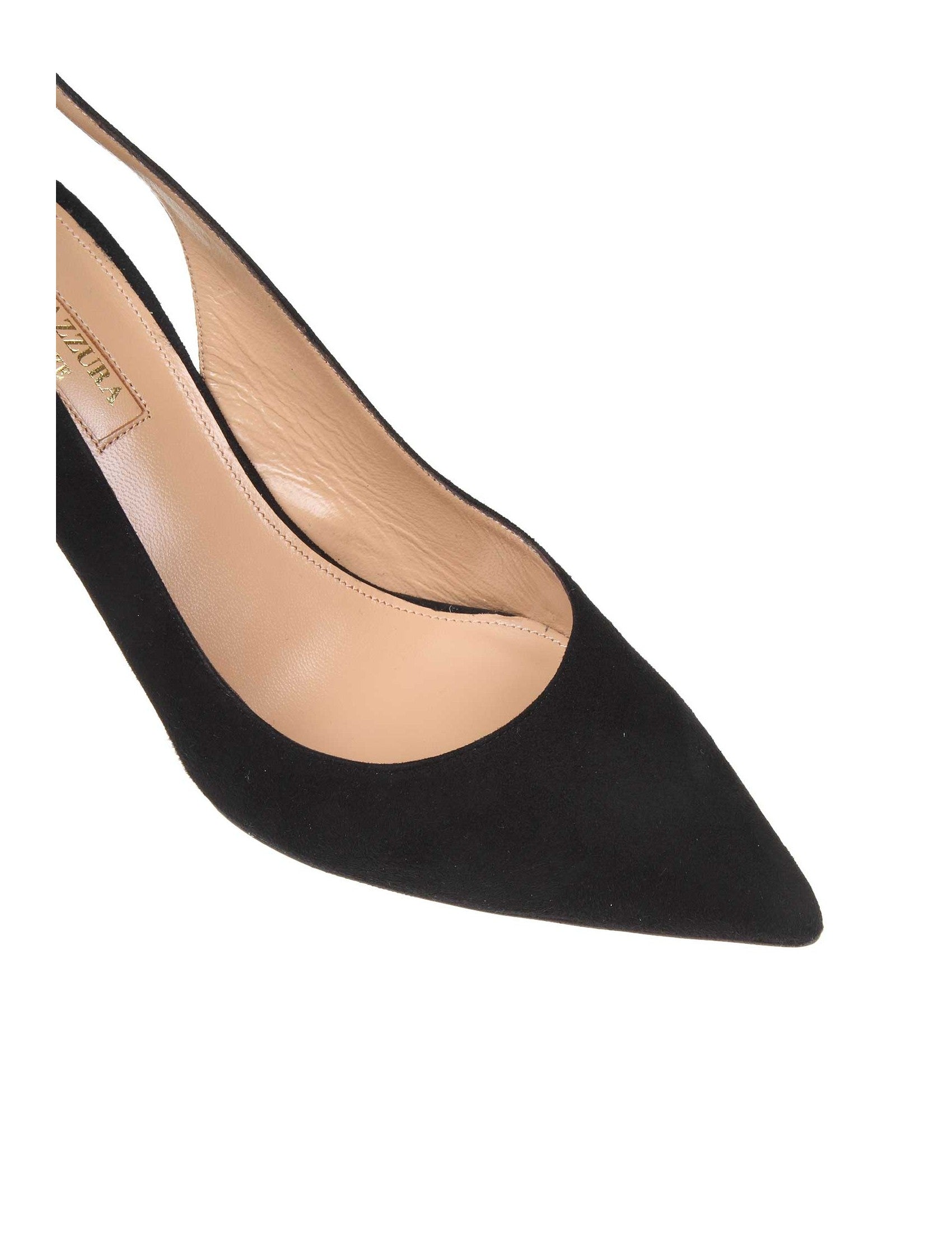Black Suede Bow Tie 85 Pump