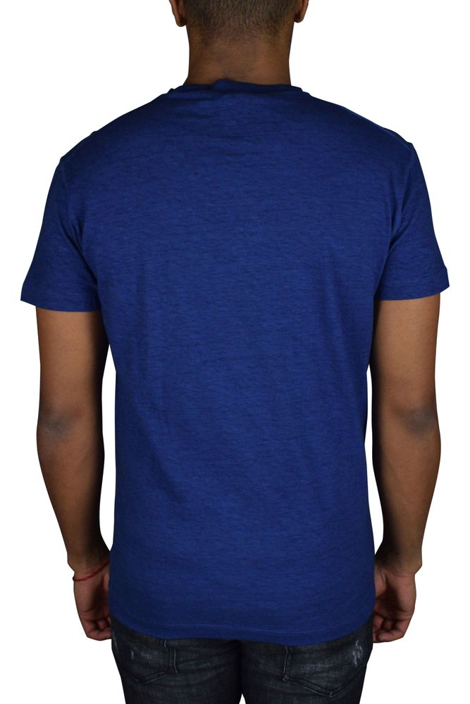 Faded Blue Cotton T-Shirt